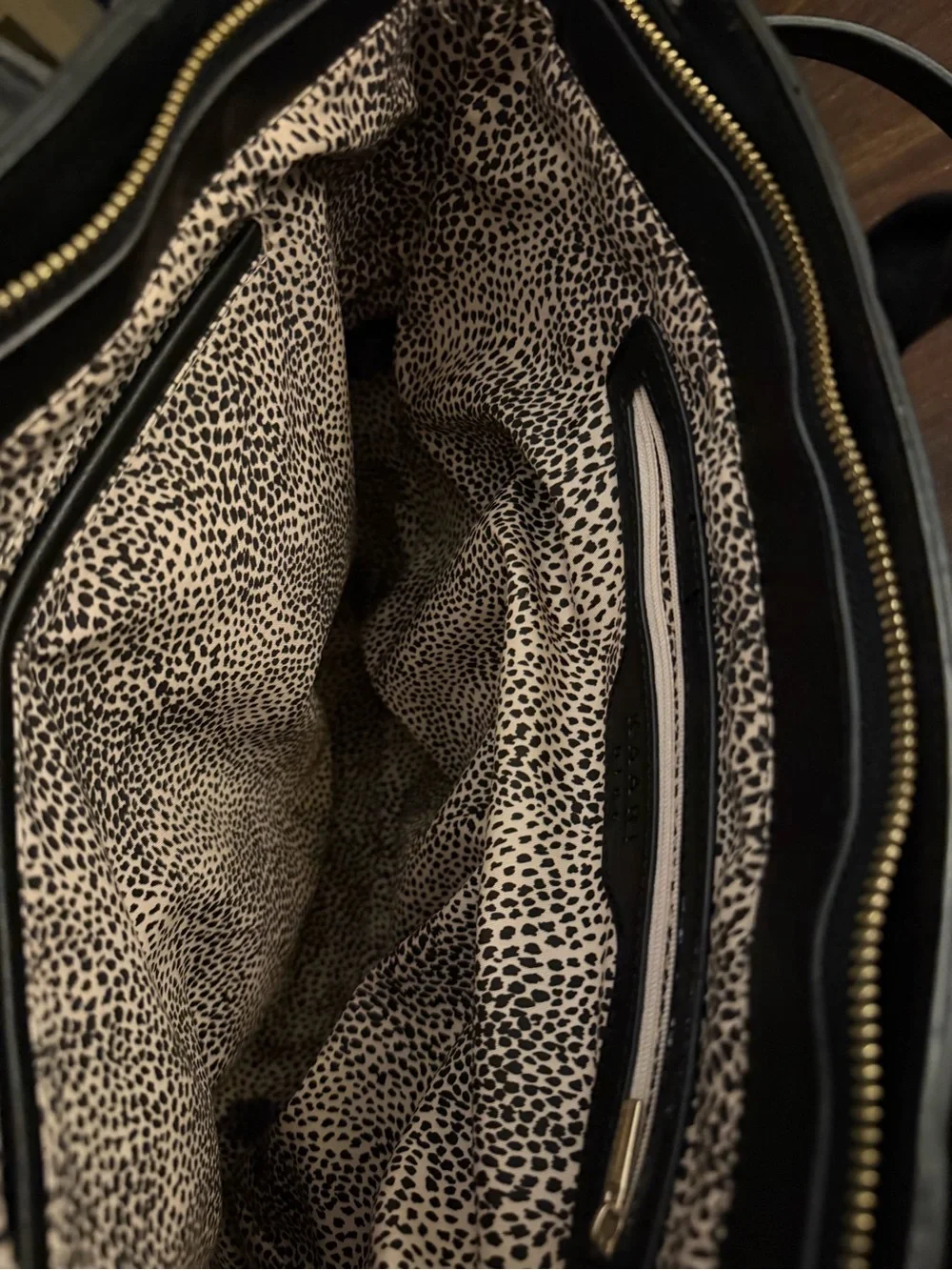 Black Faux Leather Vertical Work Tote Briefcase Crossbody Bag 16x14